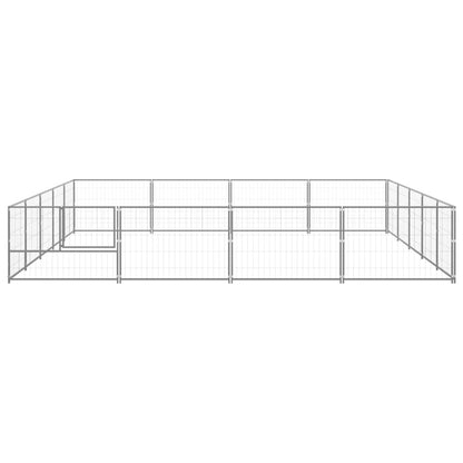 NNEVL Dog Kennel Silver 20 m² Steel