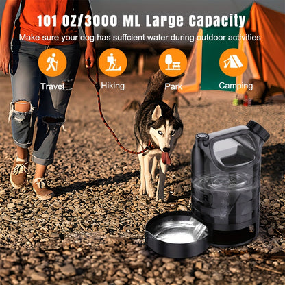 Pet Water Dispenser Leakproof Dual Flow Control